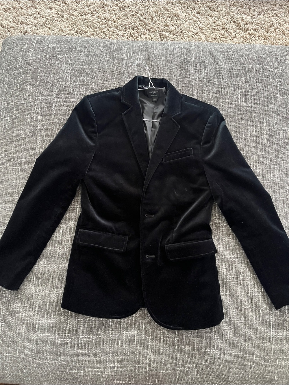 Crewcuts Black Velvet Blazer for Kids